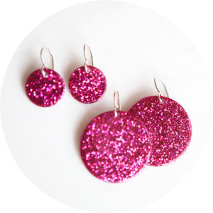 midi colourful resin earrings drop dangle silver gold unique next romance jewellery handmade in australia