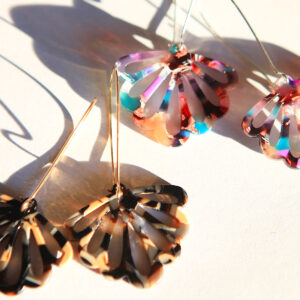 teal butterfly earrings long drop colourful new next romance jewellery australian handmade
