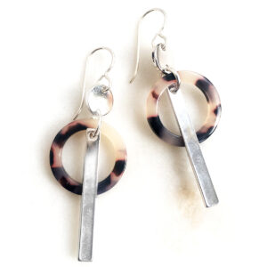tortiseshell circle and silver bar earrings NEXT ROMANCE jewellery small.jpeg