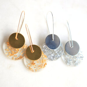 long drop gold silver coin flakes new next romance jewellery