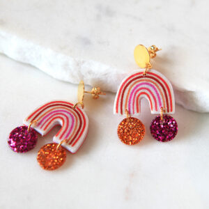 rainbows pinks oranges new next romance jewellery australia vicki leigh silver fun funky unique