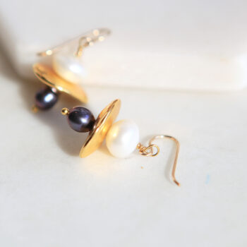 small gold pearl galaxy earrings next romance jewellery australia