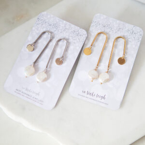 pearl coin arch mobile earrings dangle earrings pearl goddess arch waterfall next romance jewellery australia