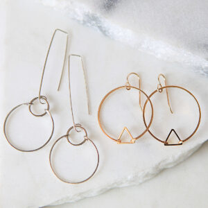 Tension HOOP earrings with handmade long sterling hooks new next romance handmade in melbourne jewellery australia simple modern design lines.jpeg