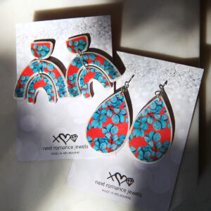 eucalyptus gum leaf earrings statement big design new next romance jewellery australian made unique