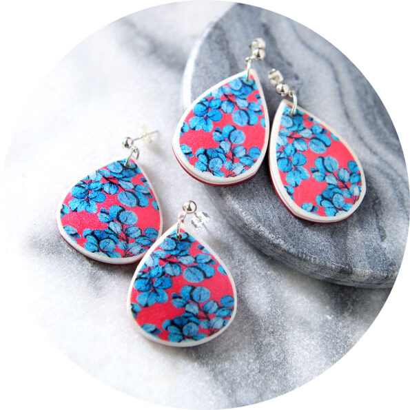 red gum blue earrings next romance jewellery australian made medium sizes with silver ball stud