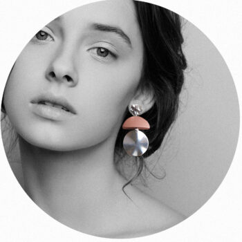 Silver WAVE half moon circle stud dangle earrings new design finders keepers virtual market design next romance jewellery australia