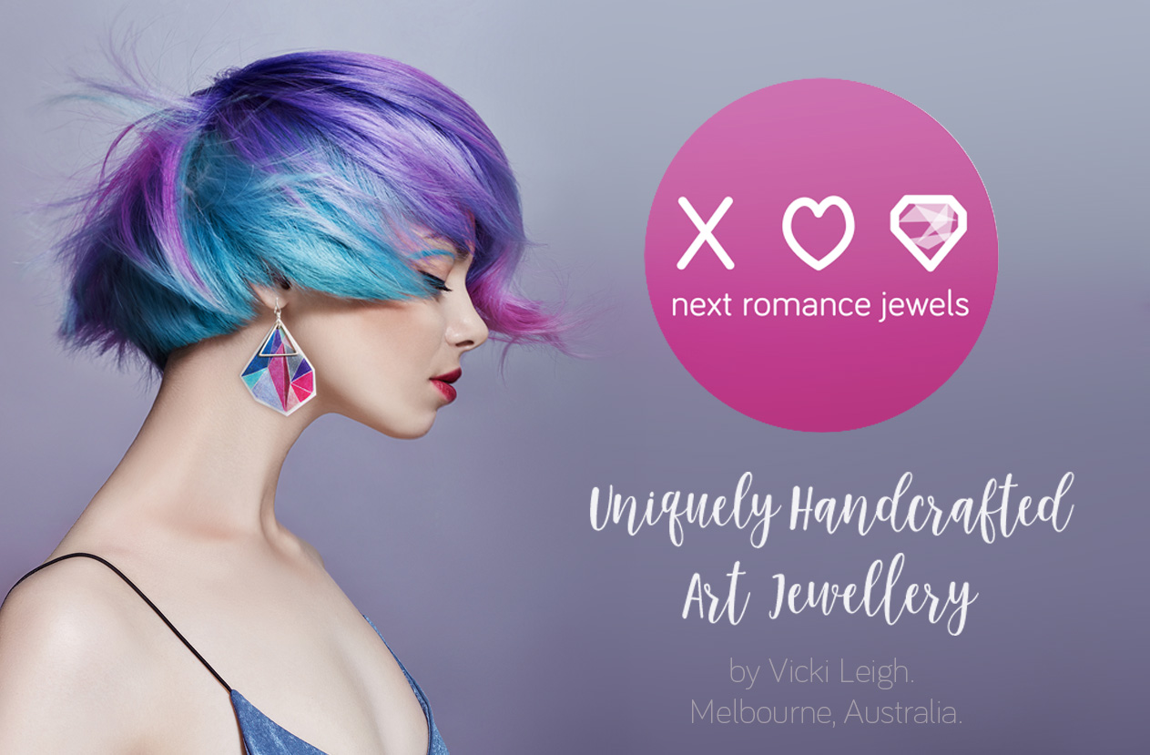 NEXT ROMANCE jewellery triagle earrings geometric made in melbourne banner
