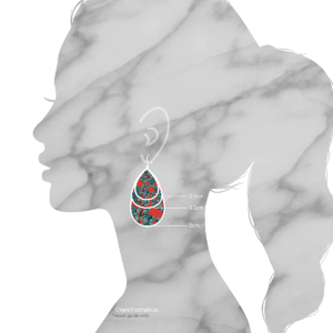 blue gum earring sizes next romance jewellery