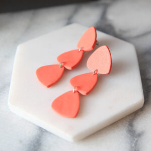 coral triange triples next romance unique colour jewellery made in melbourne
