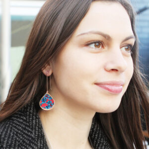 eucalyptus blue gum dangle on model red next romance jewels