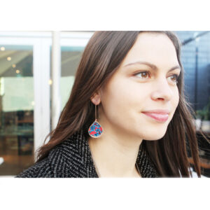 eucalyptus blue gum earrings handmade in australia model red next romance jewels