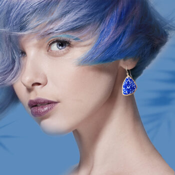 soft triangle BLUE sapphire porcelain model NEXT ROMANCE