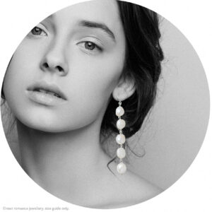 silver statement pearl earrings long white drop earrings multiple wedding earrings made in australia next romance jewellery unique gorgeous