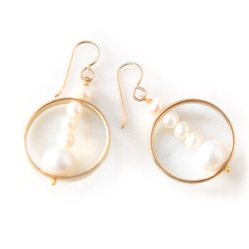 pearl hoops one off etched unique one of a kind earrings next romance jewellery australia