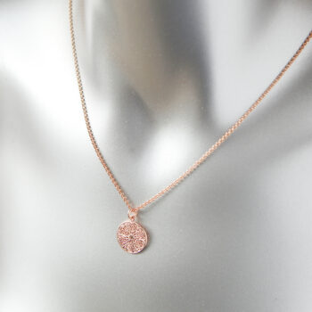mum gift rose gold Filigree simple geometric necklace - sterling silver chain new unique jewellery by next romance aUSTRALIA