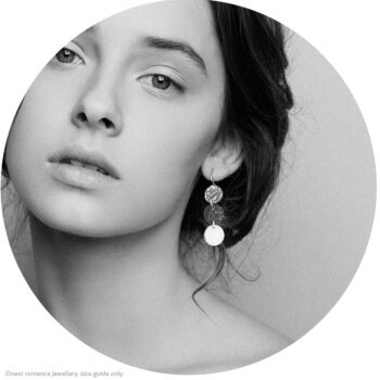 silver unique marble rose gold coin earrings gift triple 3 new next romance jewellery australian made