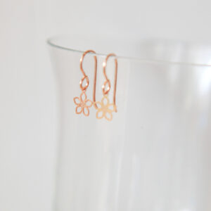 tiny filigree flower on hooks new next romance jewellery australia